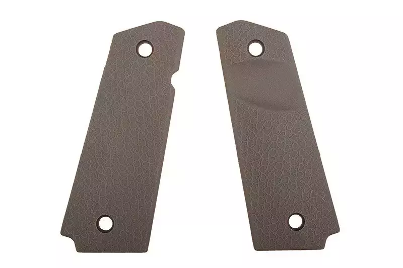 Facings gripu type Colt 1911 Pik style - terre sombre