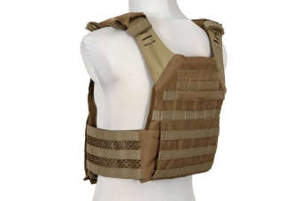 Chaleco táctico Spartan Plate carrier - coyote