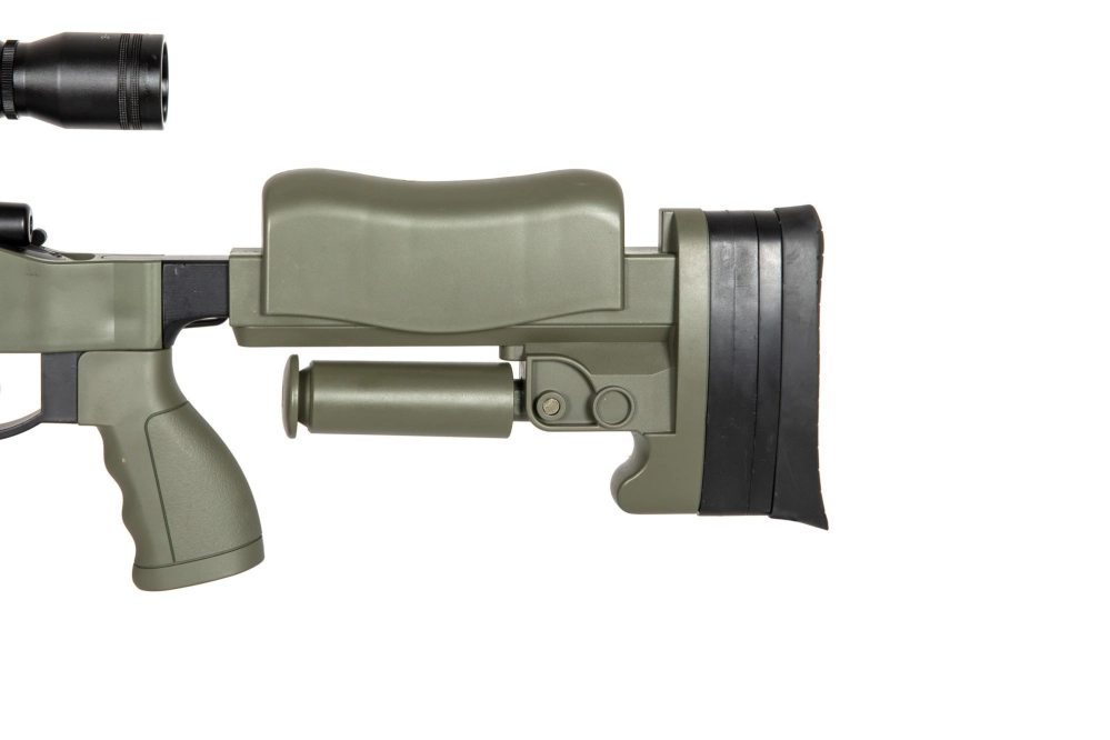 Airsoftová odstřelovací puška MB4413D - olivově zelená