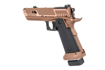 airsoft SRC Sahara Viper DUAL POWER pistole se zeleným plynovým zásobníkem Flat Dark Earth