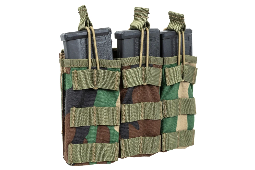 Drievoudige open lader voor M4/M16-magazijnen Specna Arms Tactical Woodland