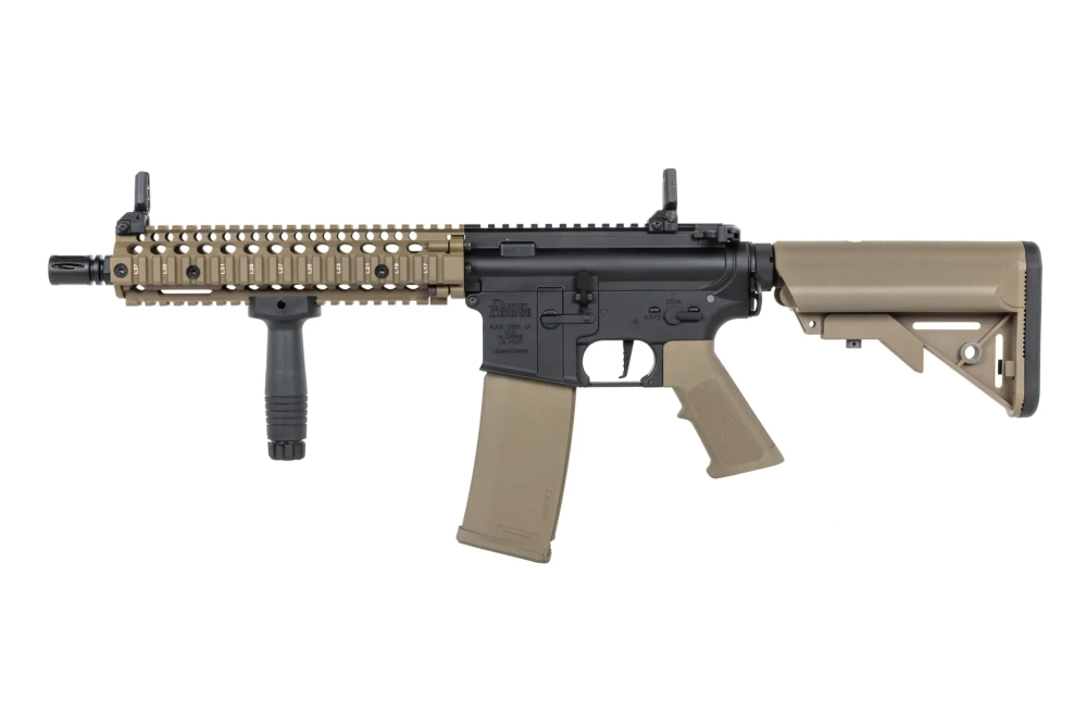 Specna Arms Daniel Defense® MK18 SA-P19 Prime™ HAL™ ETU airsoft Carbine High Torque Half-Tan Version