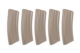 Sada 5 kovových zásobníků na 300 kuliček Specna Arms Flat Dark Earth