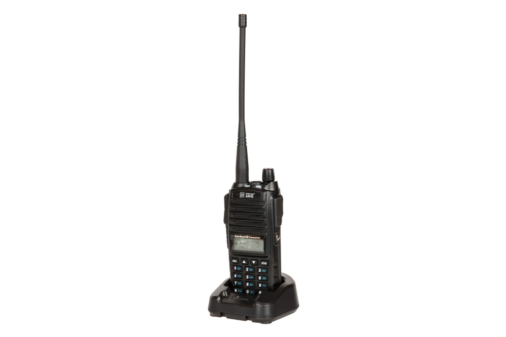 Radio de mano Shortie-82 de dos canales (VHF / UHF)