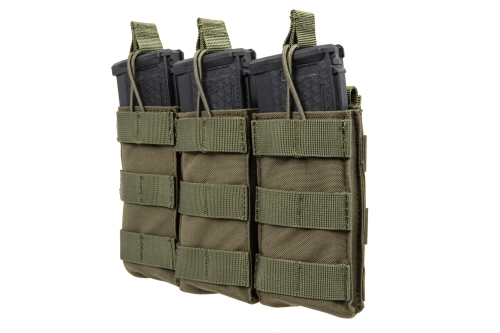 Driedubbele open lader voor M4/M16 magazijnen Specna Arms Olive