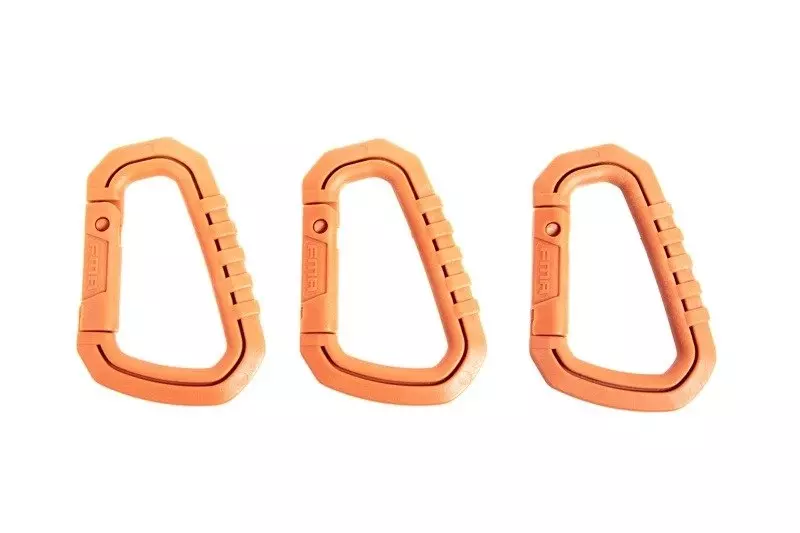 Juego de 3 polímeros fusilk - naranja