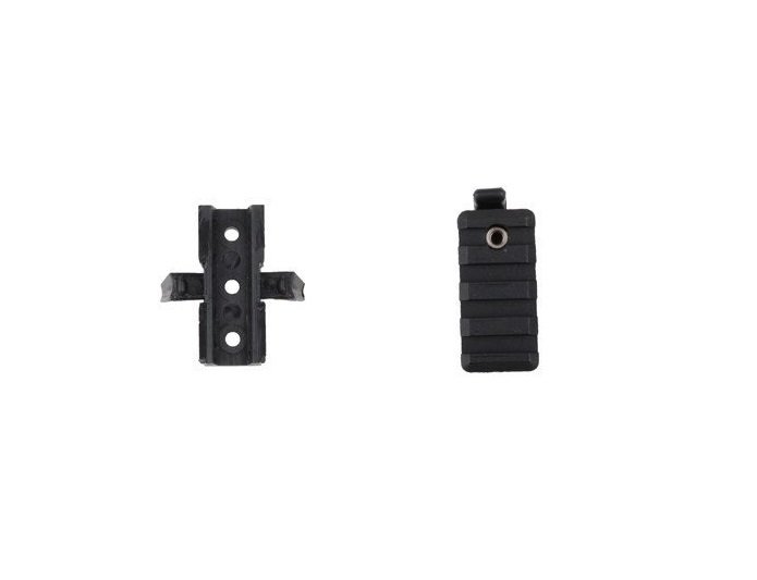 Juego de raíles monturapara cascotipo FAST - negro