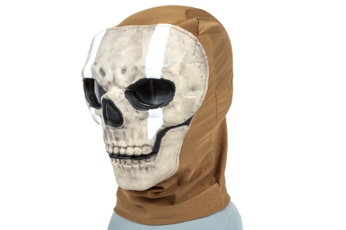 Obličejová maska Wosport Skull MA-202 Tan