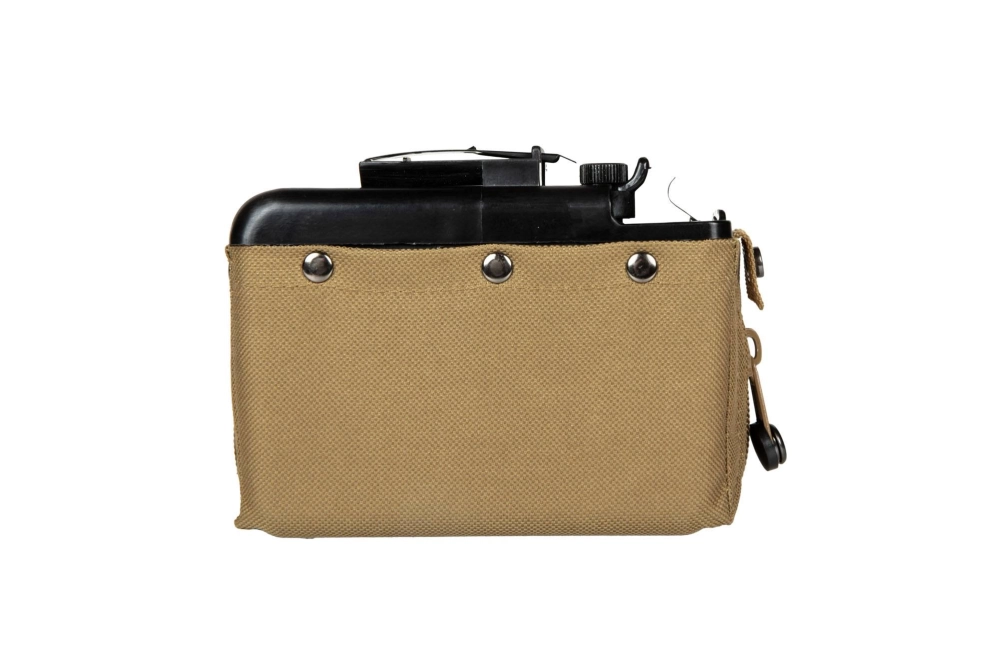 Boîte speedloader 1200 billes pour répliques type M249 - TAN