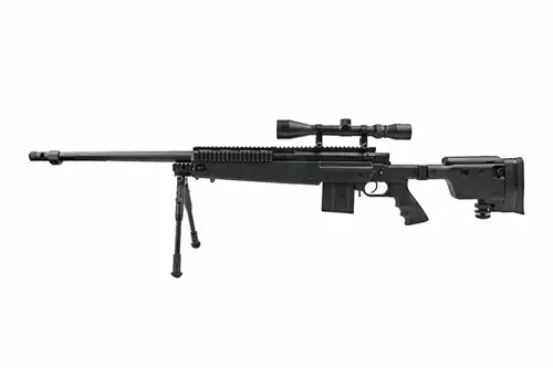 Fusil de airsoft rifle de francotirador MB4407D - con mira y bípode