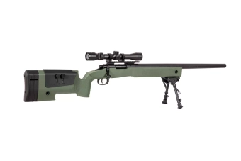 Airsoft pušky puškohled a dvojnožka SA-S02 CORE™ - olivově zelená