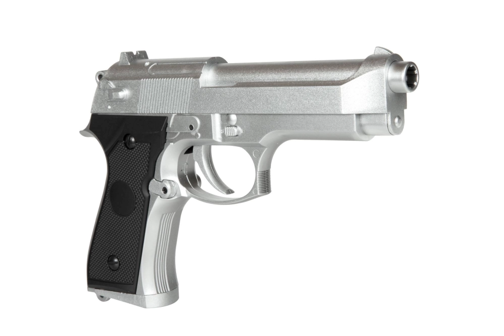 CM126 Electric Pistol Replica Silver (with battery)
