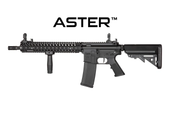 Réplica de fusil Daniel Defense® M4A1 SA-E26 EDGE 2.0™ GATE ASTER - Negro (OUTLET)