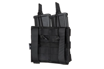 Podwójna ładownica MOLLE na 2 magazynki typu M4/M16 - czarna