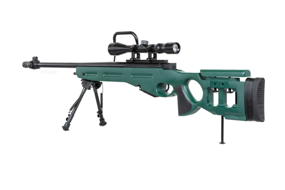 Karabin snajperski ASG Snow Wolf SW-98 z lunetą i dwójnogiem