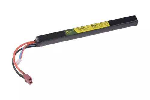 Batterie LiPo 11.1V 1200mAh 2S/20C ; sous le couvercle répliques AK -T-Connect (Deans)