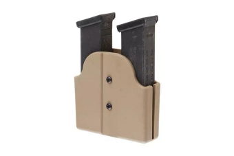 Double Pouch for Pistol Magazines (Belt Mount) - Dark Earth