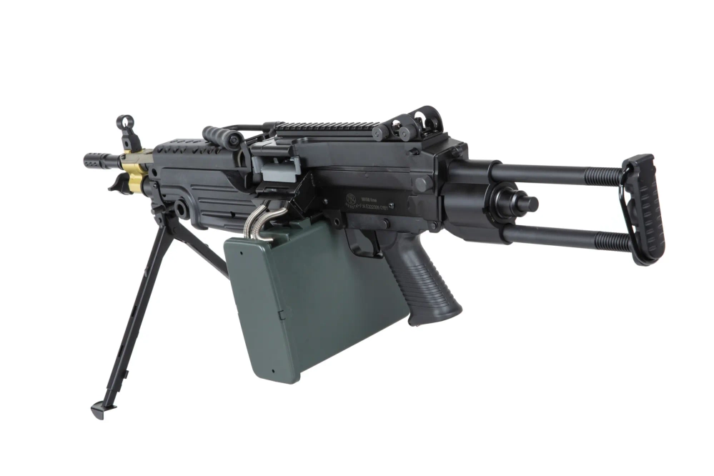 airsoft A&amp;K Cybergun M249 PARA machine gun Black