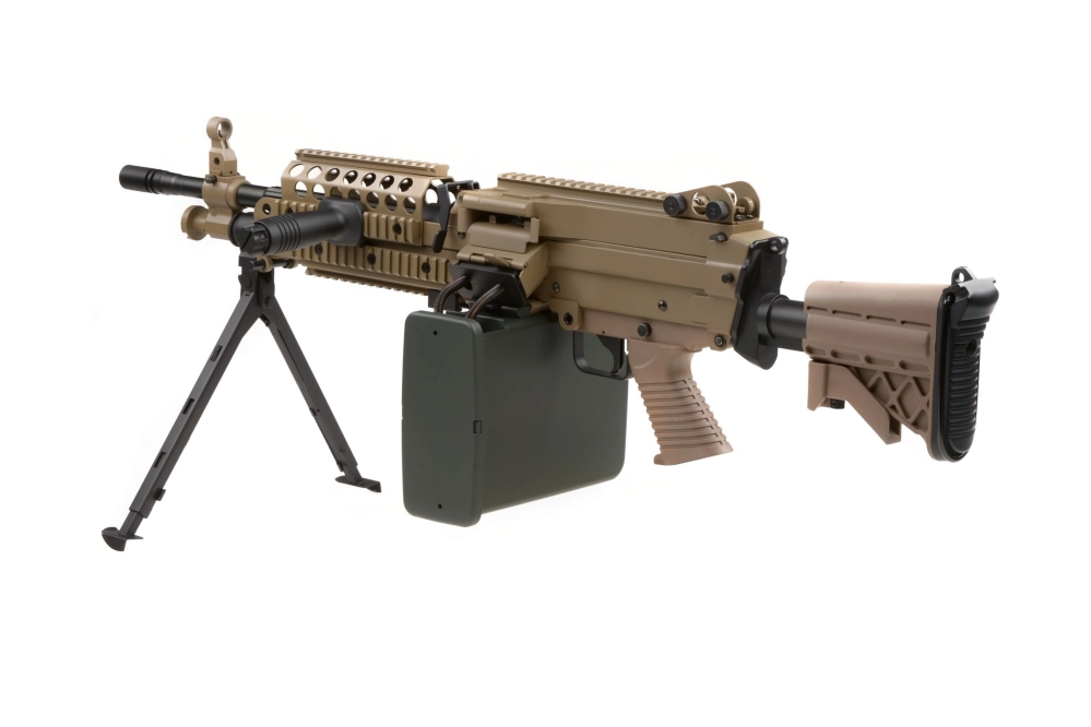 Airsoft kulomet H.M.G. MK46 - tan