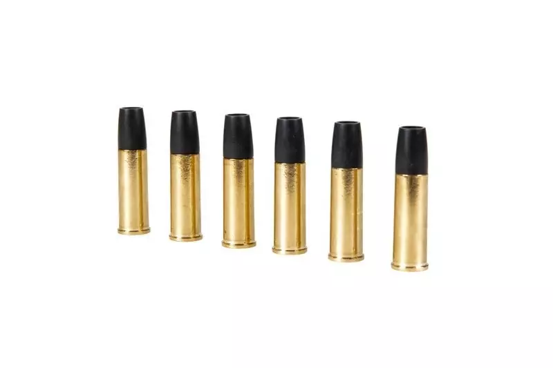 Jeu de 6 coquilles pour revolverSRC