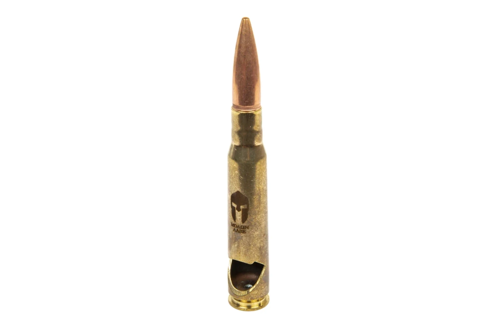 Otwieracz do butelek Lucky Shot .50 Cal BMG Molon Labe Złoty
