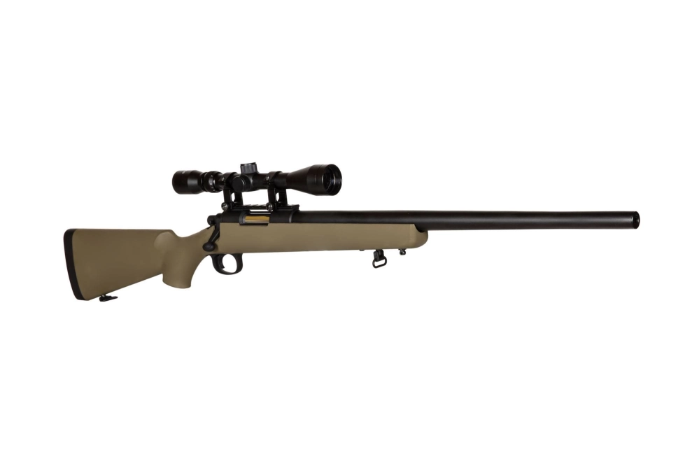Fusil airsoft fusil de sniper SW-10T (avec lunette) - Olive