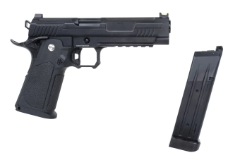 Arcturus Vanguard 5" Hi-Capa GBB Pistola airsoft Preparada para Óptica Negro