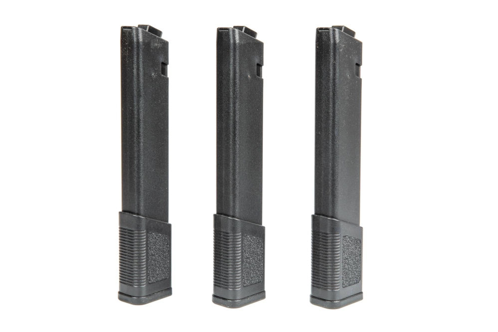Set of 3 Mid-Cap 120 BB Magazines for KWA Ronin TK.45 Replicas