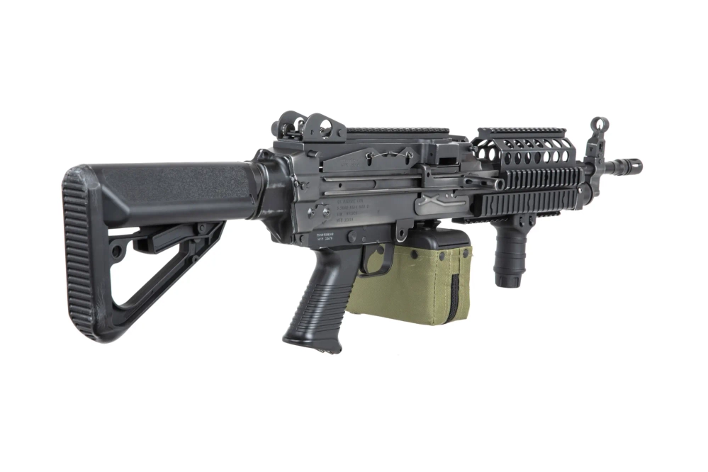 ASG machinegeweer A&amp;K MK 46 MOD 0 Strijdgewaad Zwart