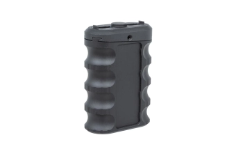 JJ Airsoft JA-1393 šikmá přední rukojeť pro lištu M-LOK/Keymod (hliník) černá