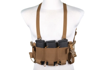 Minimalistická hrudní vesta Wosport VE-108 Coyote Brown