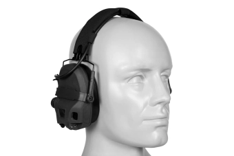 Taktická aktivní sluchátka HD-17 Gen 6 - černá