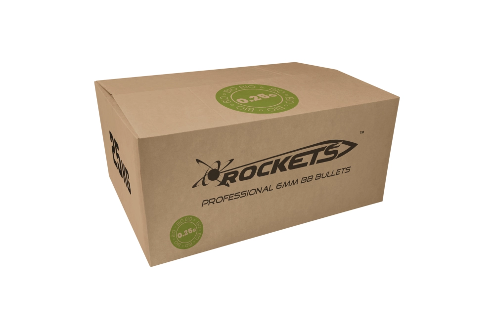 Rockets Professional BIO 0,25g BBs - 25kg - Dark Green