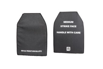 Chupetes de placa balística SAPI M (Delantero y trasero) - Negro