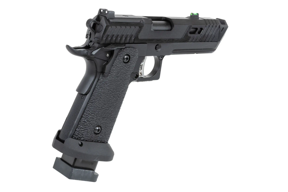 Pistola airsoft SRC Dark Viper DUAL POWER con cargador de CO2 Negra