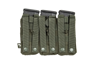 Funda triple para 6 magasynk tipo M4/M16 - verde oliva