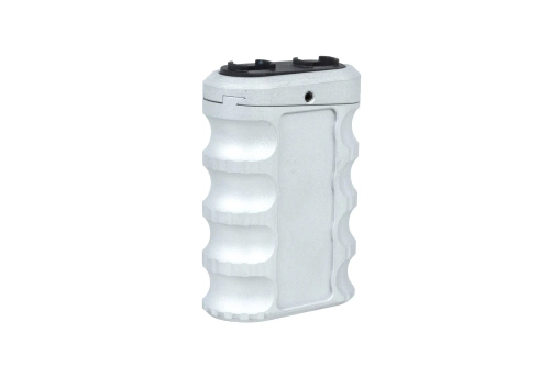 JJ Airsoft JA-1393 gehoekte frontgrip voor M-LOK/Keymod rail (aluminium) Zilver