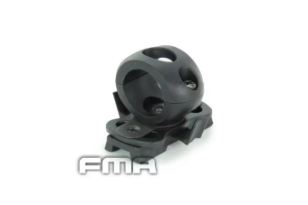 Montura antorchas para cascou 0,83' / 21 mm - negro