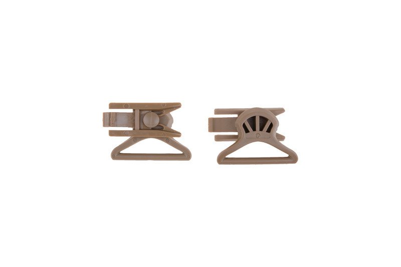 Clips lunettes monture (36mm) - tan