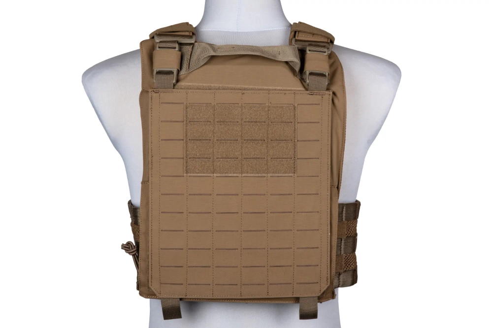 Chaleco táctico plate carrier de asalto LAVC - Marrón coyote