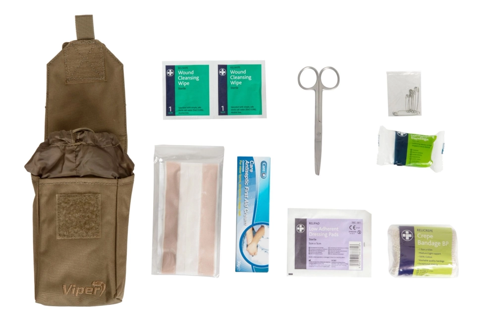 Kit medical Trousse de secours avec accessoires - Coyote