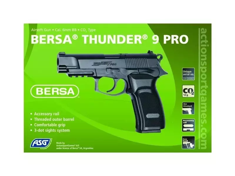 Bersa Thunder 9 PRO CO2 pistol replica