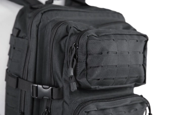 Laser-Cut medium patrol backpack - black