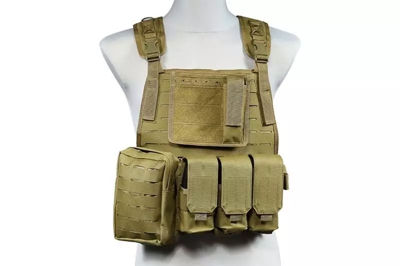 Chaleco táctico tipo MBSS (LaserCut) - Tan