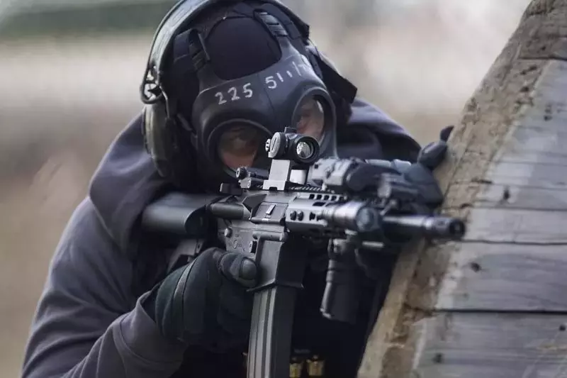 Replika celownika kolimatorowego Compact III (montaż wysoki + niski)  - czarna