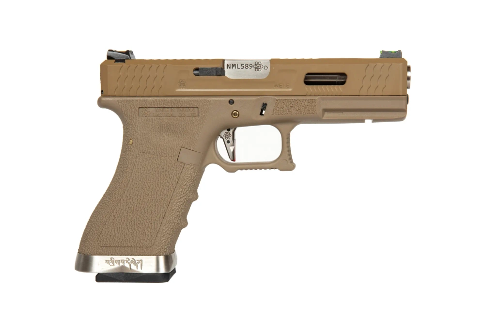 G Force G18 T9 Pistol replica -Tan/ Silver