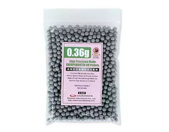 Kuličky 0,36g - 1000ks - šedé