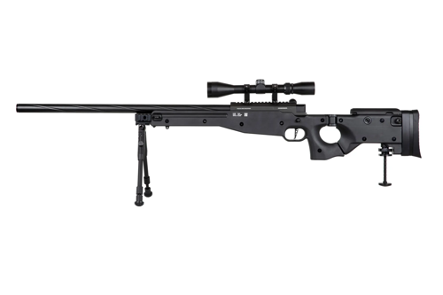 Specna Arms SA-S14 EDGE™ scherpschuttersgeweer replica met richtkijker en tweepoot Zwart