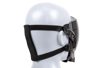 Cyberpunk Commandant masker - Zwart