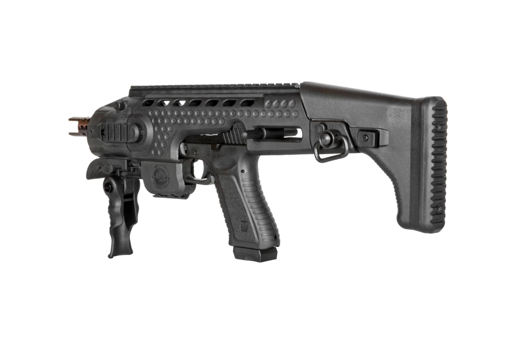 Pistolet airsoft ACP601 avec conversion Caribe - Noir
